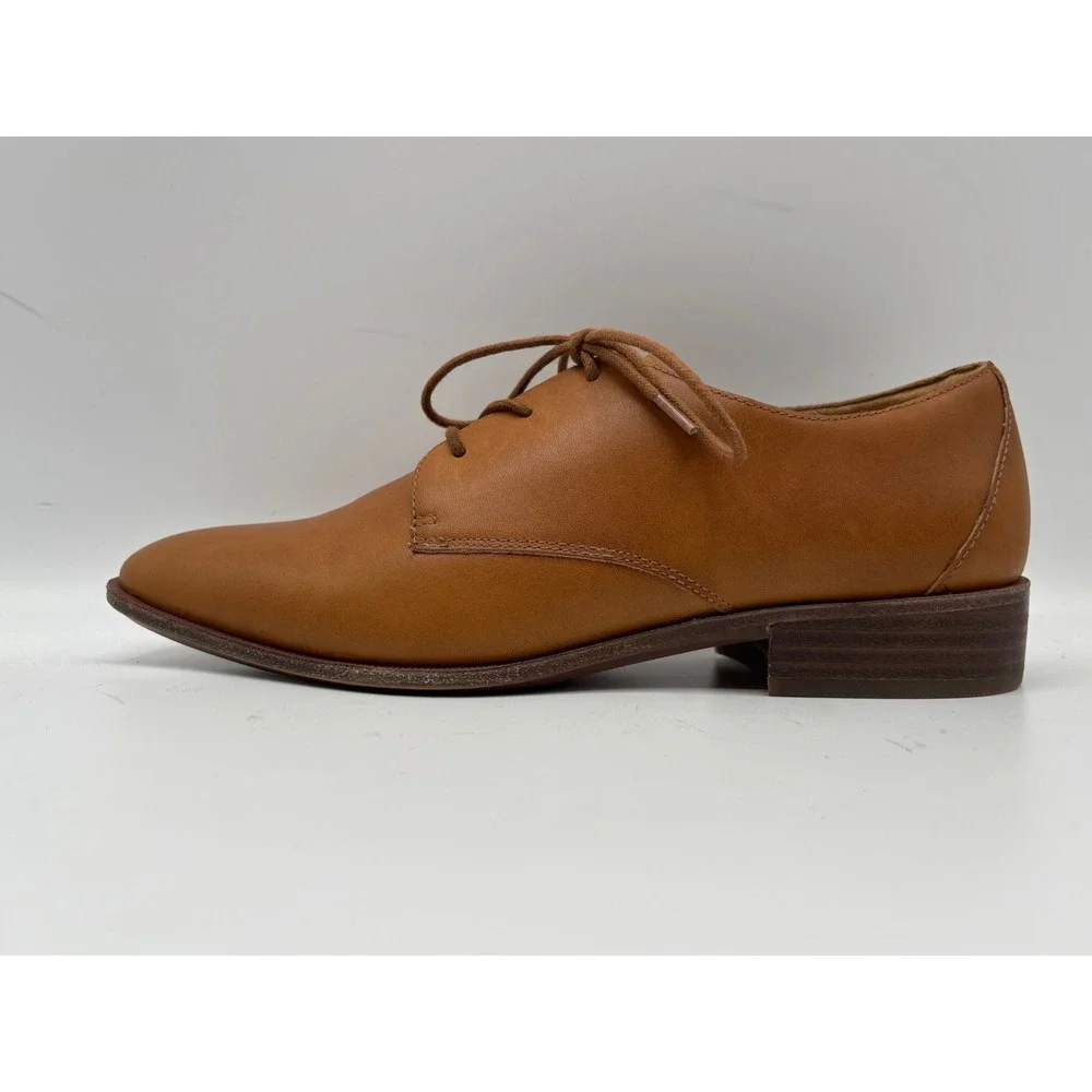 Madewell Men's Cognac Leather Derby Oxford Lace-Up Shoes Leather Size 9